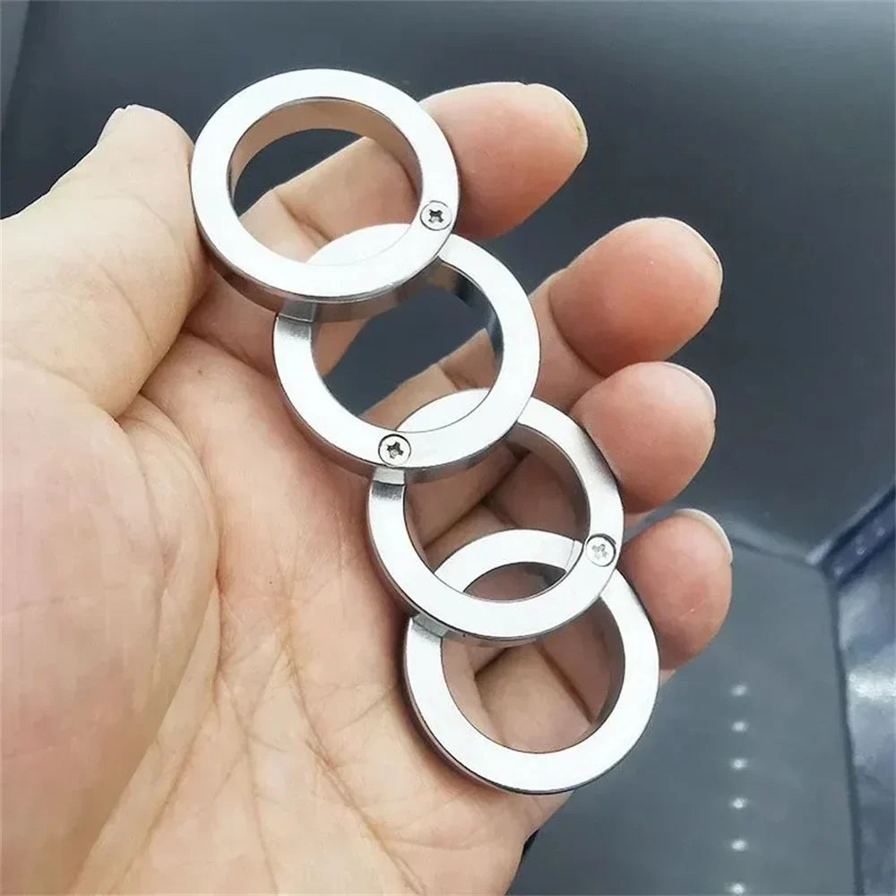 CZTICLE® Stainless Steel fidget toy Rotatable Foldable Ring