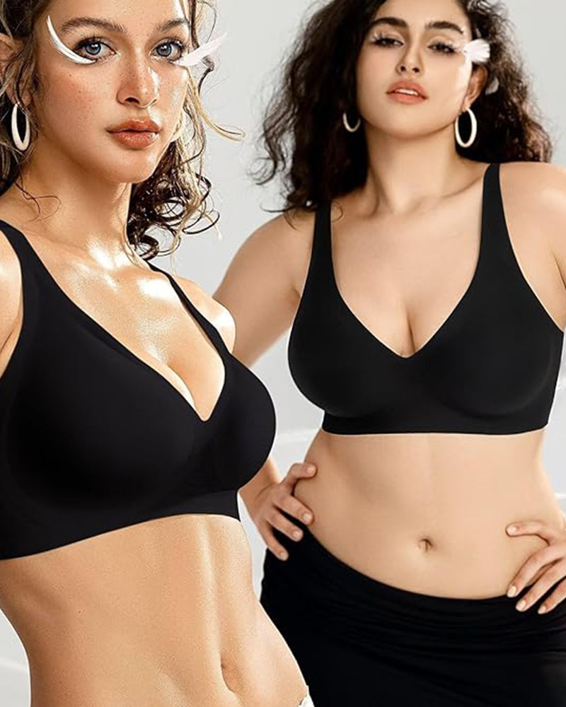 SFRCORD® Seamless Deep V Push-Up Wireless Bra