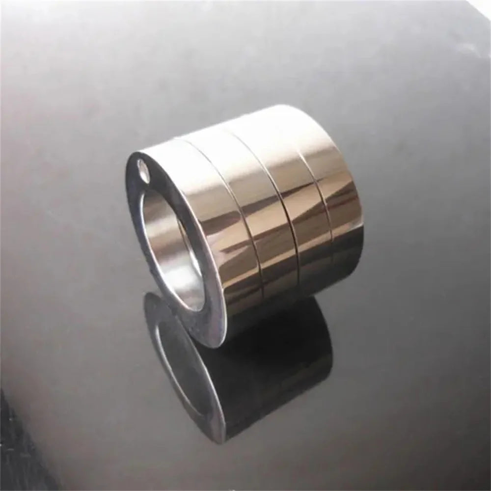 CZTICLE® Stainless Steel fidget toy Rotatable Foldable Ring