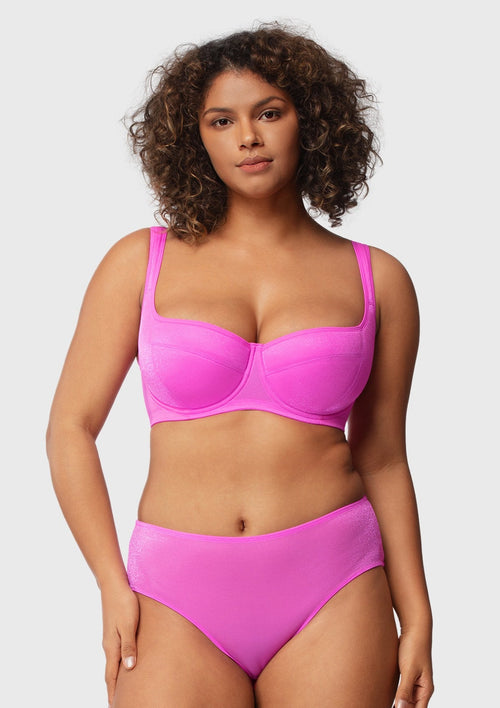 SFRCORD® Starry Night Lightly Padded Underwire Balconette Bra