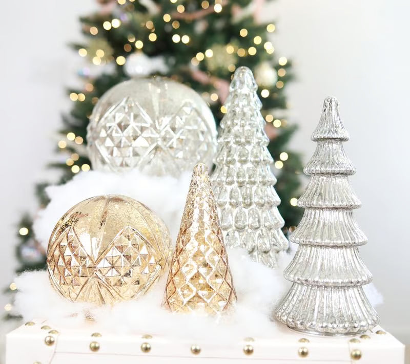 Billhol® 🔥LAST DAY 50% OFF 🔥 Set of 5 Illuminated Mercury Glass Trees