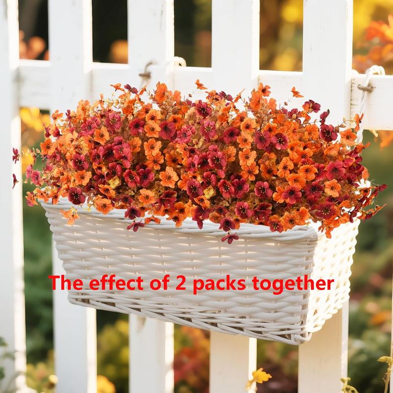 CZTICLE® 8 packs Artificial Flowers for Outdoor Decoration,Faux Daisy Flowers for Fall Decor,Realistic Eucalyptus