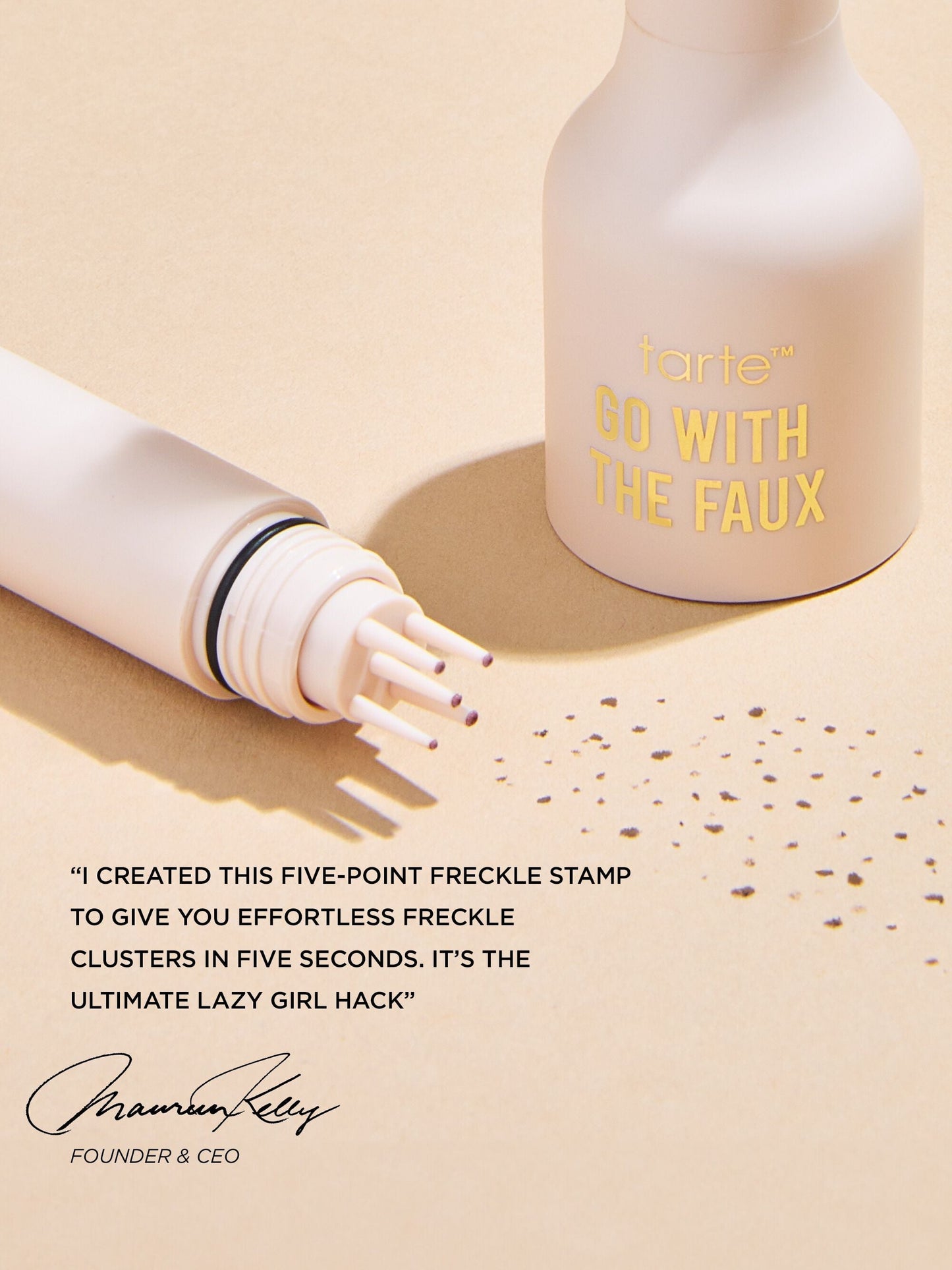 CZTICLE® go with the faux freckle stamp