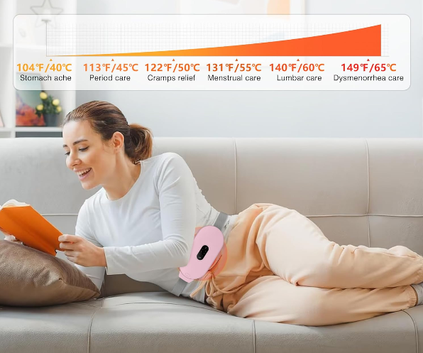 CILIFER® Thermal Pads for Cramps. Period Cramp Massager. Wireless Portable Heating Pad with 6 Heat Levels & 6 Massage Modes.