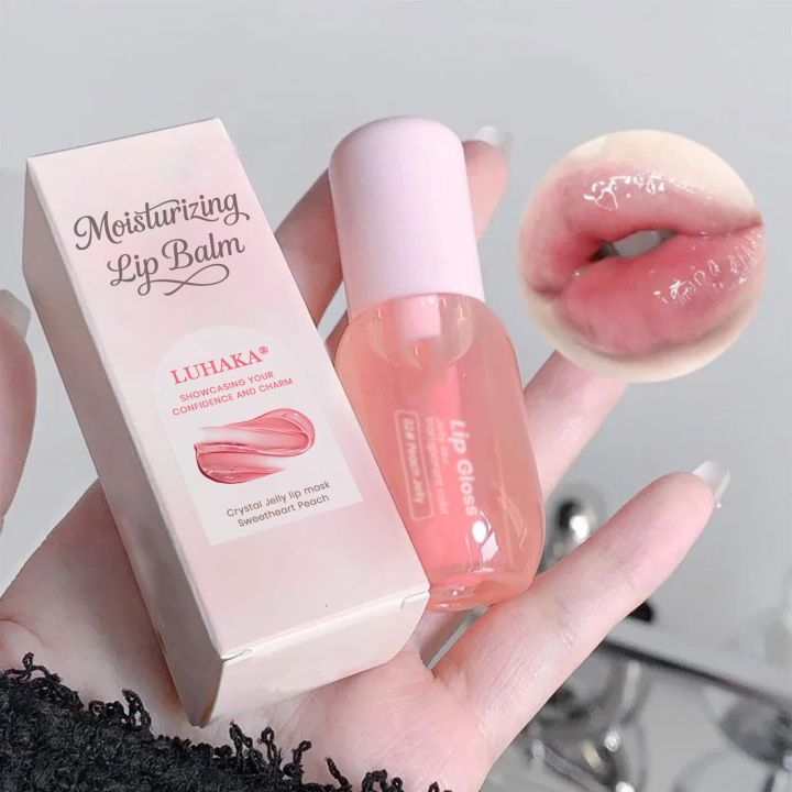 Luhaka® Moisturizing Lip Balm.Hydrating Glossy Lip Oil Stick For Women. Lips Care For Dry & Chapped Lips. Christmas Gift. Mother'S Day Gift (3pcs)
