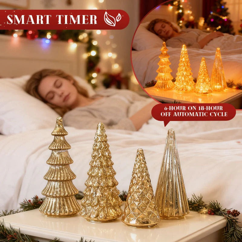 Billhol® 🔥LAST DAY 50% OFF 🔥 Set of 5 Illuminated Mercury Glass Trees