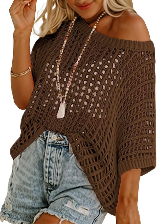 2025 Summer Crochet Hollow Out Cover up Top