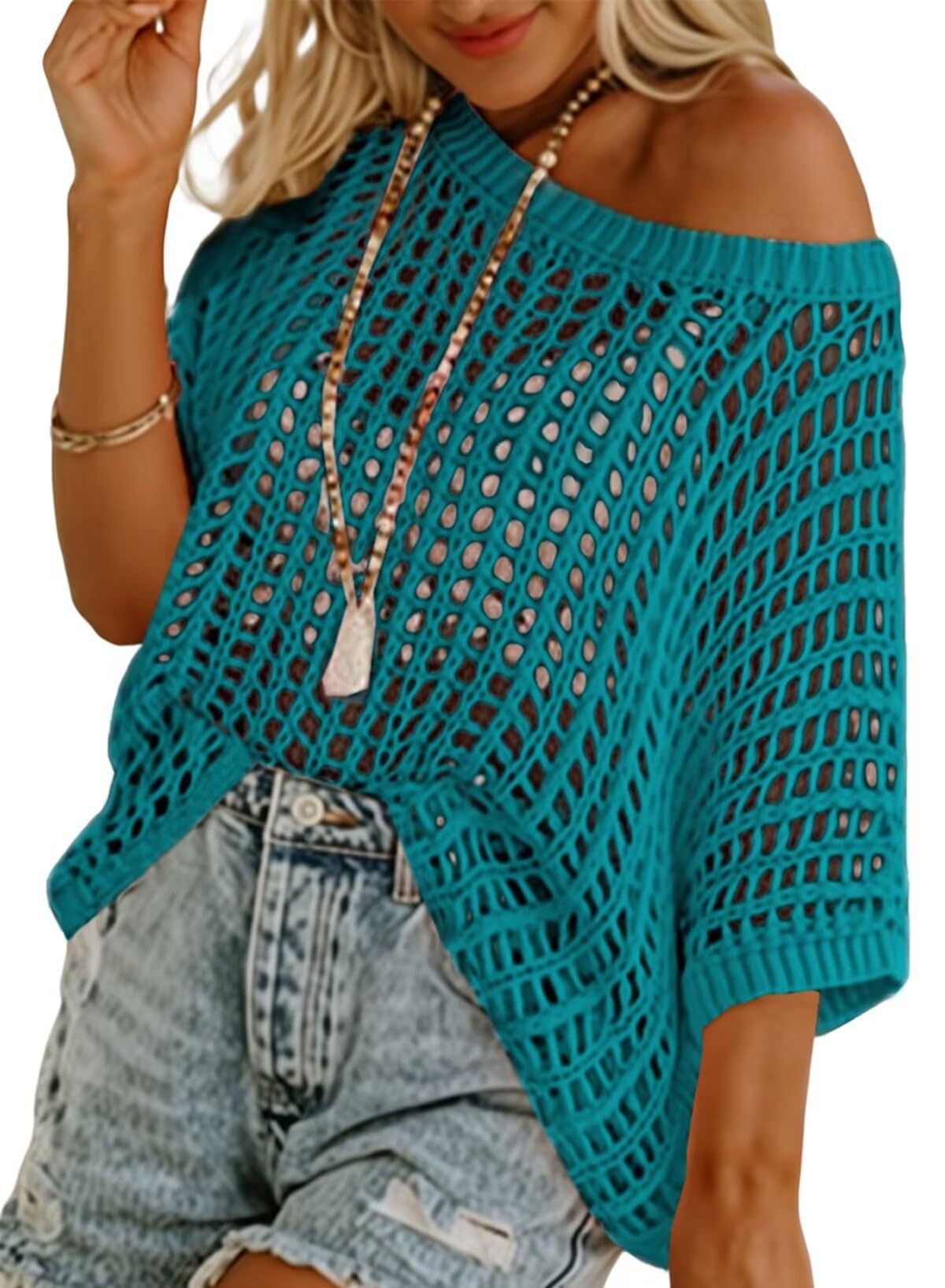 2025 Summer Crochet Hollow Out Cover up Top