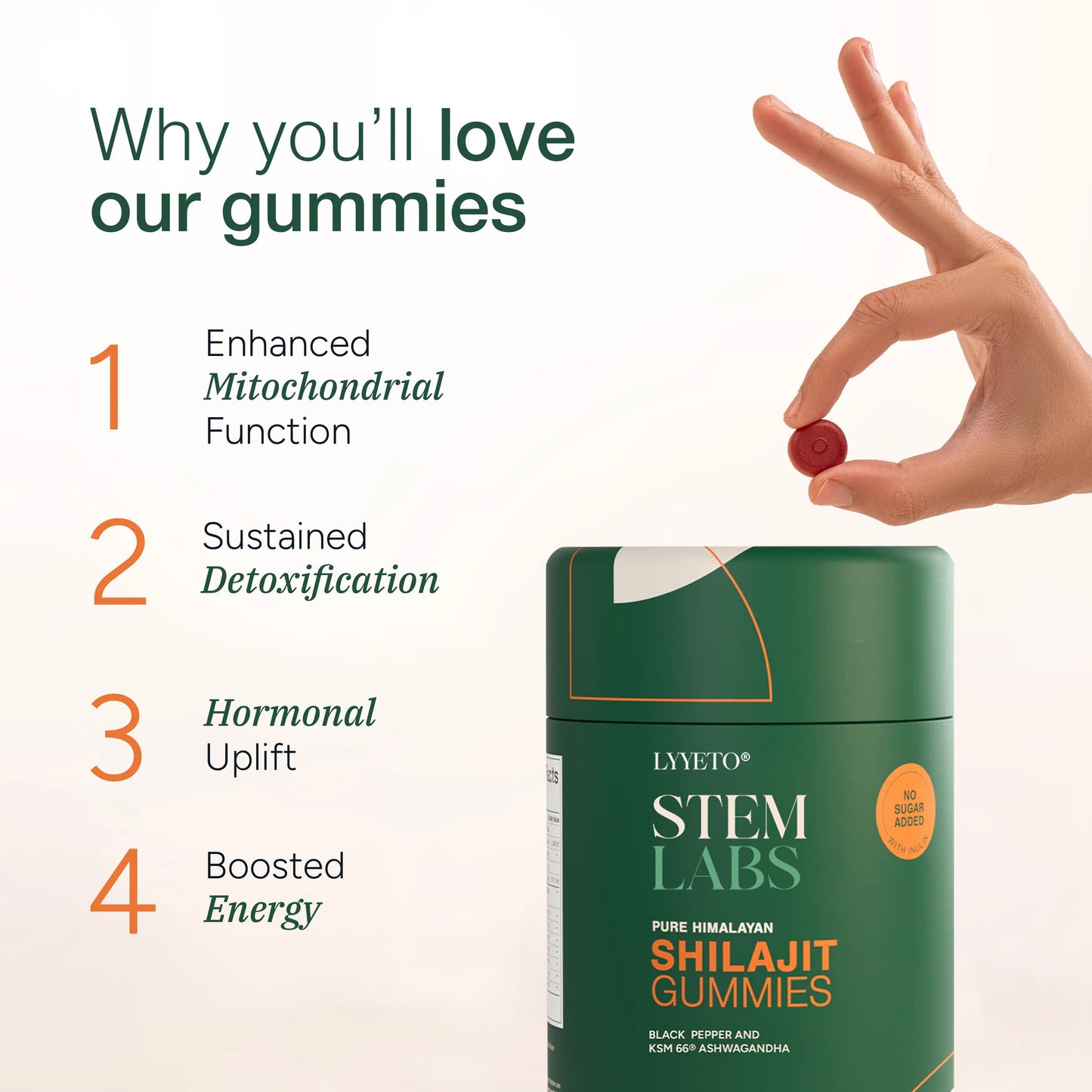 Lyyeto® StemLabs Shilajit Gummies 60s