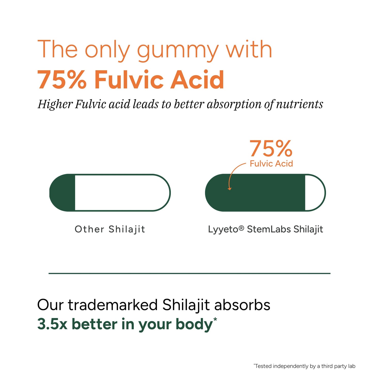 Lyyeto® StemLabs Shilajit Gummies 60s