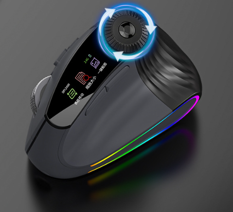 CZTICLE® Vertical Mouse Wireless, Ergonomic Mouse BT and 2.4GHz Dual Mode Adjustable DPI Rechargeable Silent Click Mouse for Laptop Desktop Computer