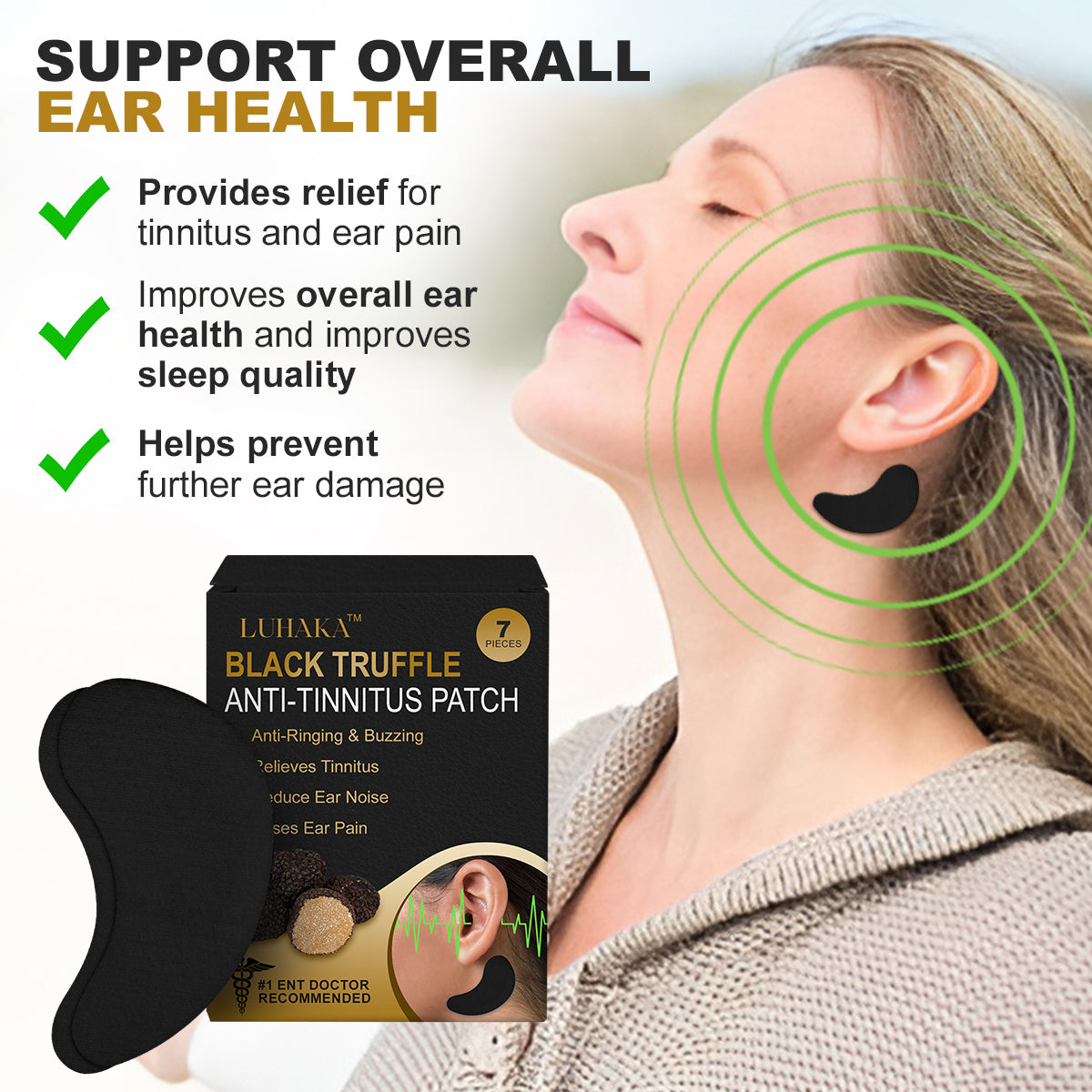Luhaka™ Black Truffle Anti-Tinnitus Patch