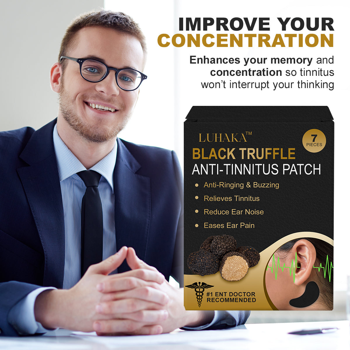 Luhaka™ Black Truffle Anti-Tinnitus Patch