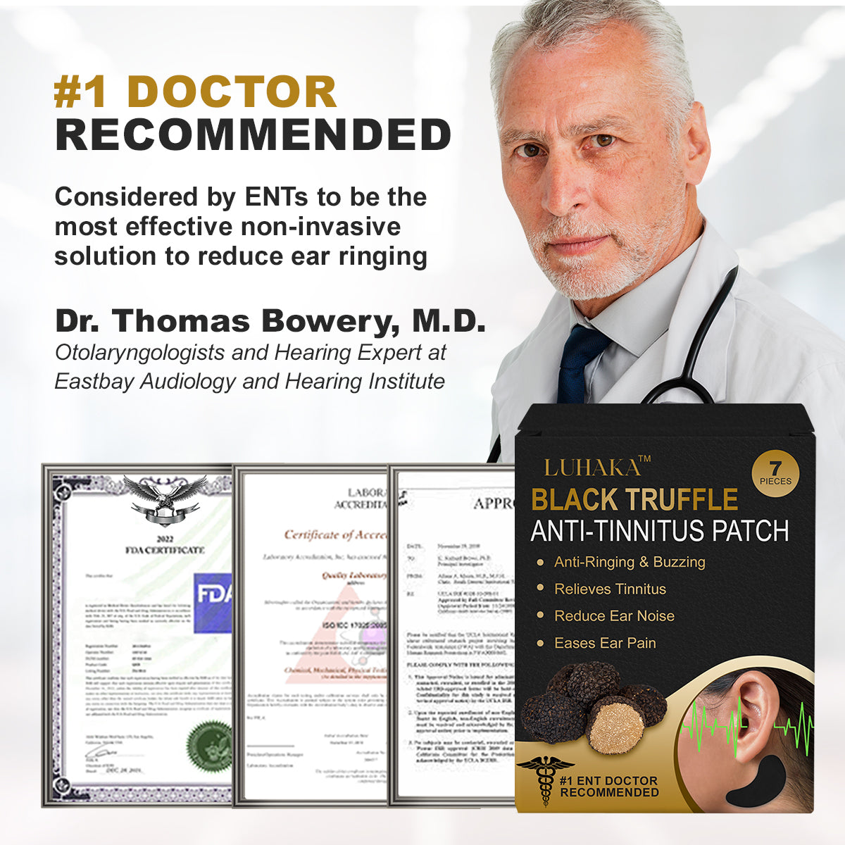 Luhaka™ Black Truffle Anti-Tinnitus Patch