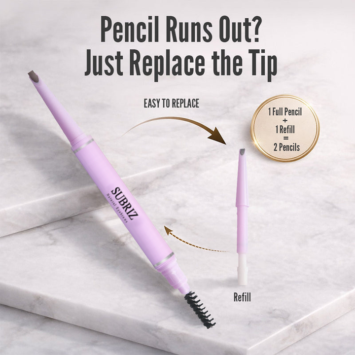 LUHAKA® DOUBLE-ENDED FEATHER EDGE EYEBROW PENCIL KIT