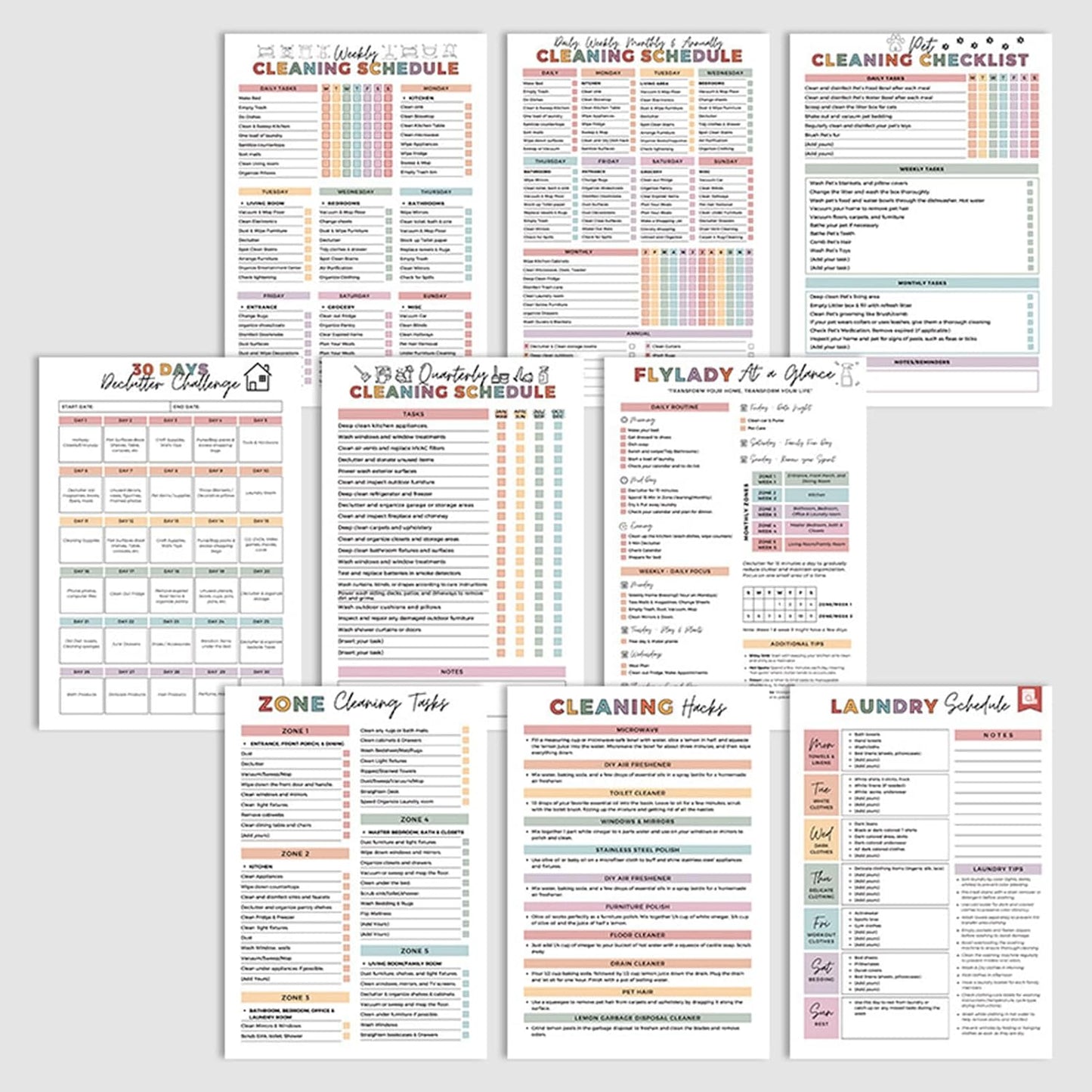 CILIFER® ADHD Cleaning & Organizing Toolkit - Chore Planner