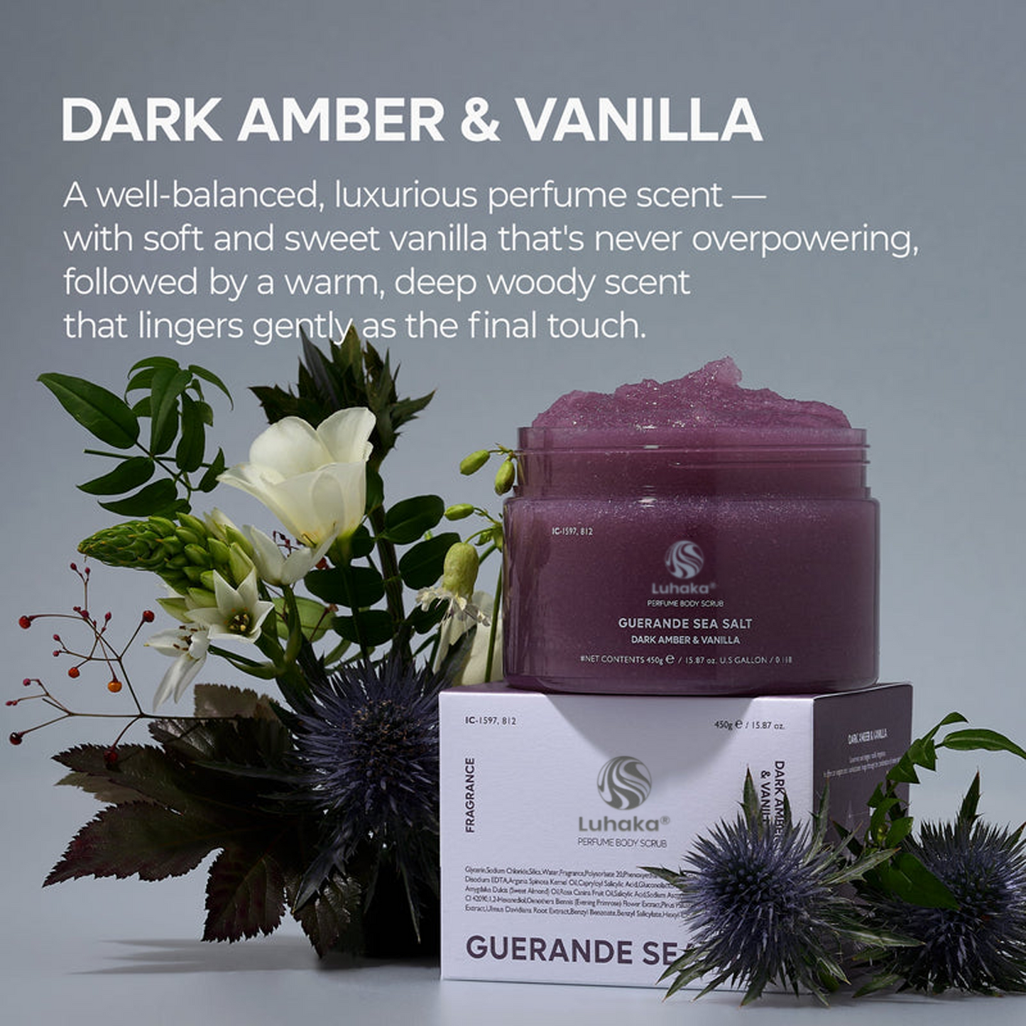 LUHAKA® Guerande Sea Salt Perfume Body Scrub 2 types