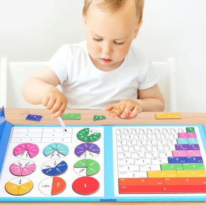 CZTICLE® Montessori Magnetic Book Fraction Puzzle For Children D01