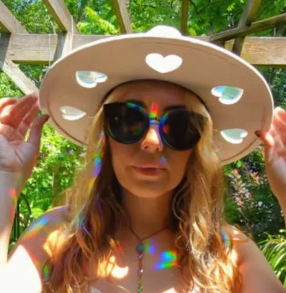 CZTICLE®  Last Day 50% OFF🔥Suncatcher Cowgirl Straw Prism Hat D01