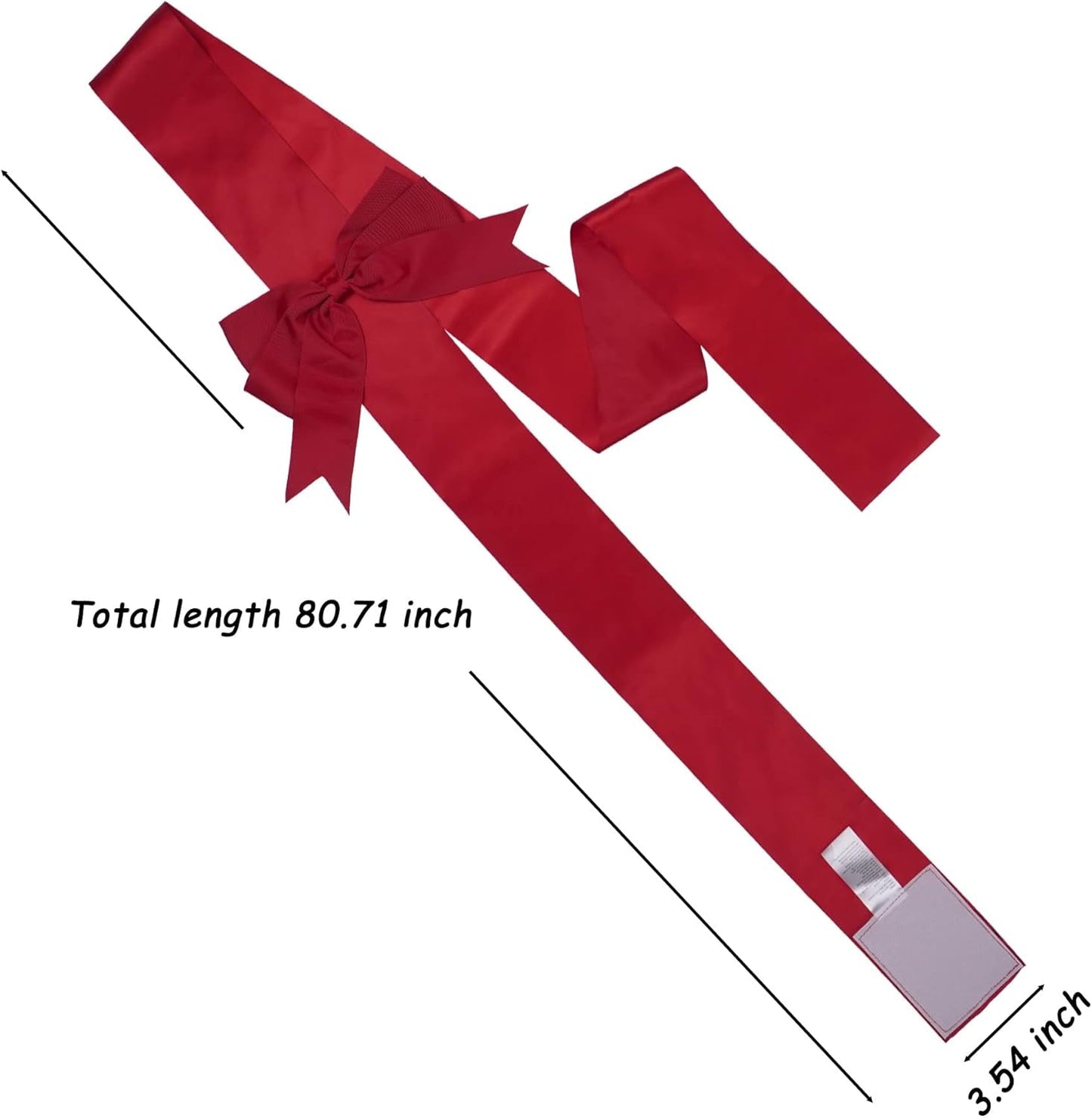 CILIFER® 4 PCS Cabinet Door Festive Ribbons and Bows Decoration for Christmas Gift Holidays,Red