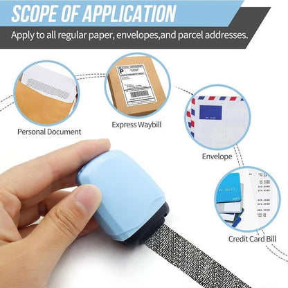 Privacy Protection Security Roller Stamp — Address & Billing Info Blocker