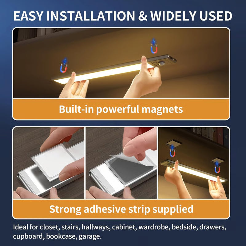 CZTICLE® Rechargeable Motion Sensor Under Cabinet Lights