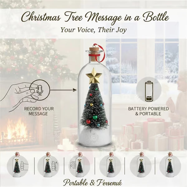 Mr. Christmas Recordable Christmas Tree Message In A Bottle