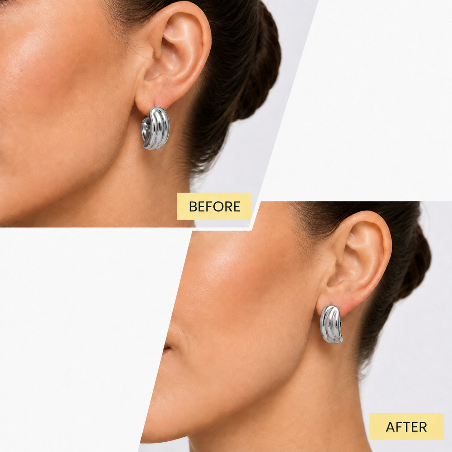 14K Yellow Gold Plated Lobe Lifters for Heavy Earrings for Women - Earring Backs for Droopy Ears