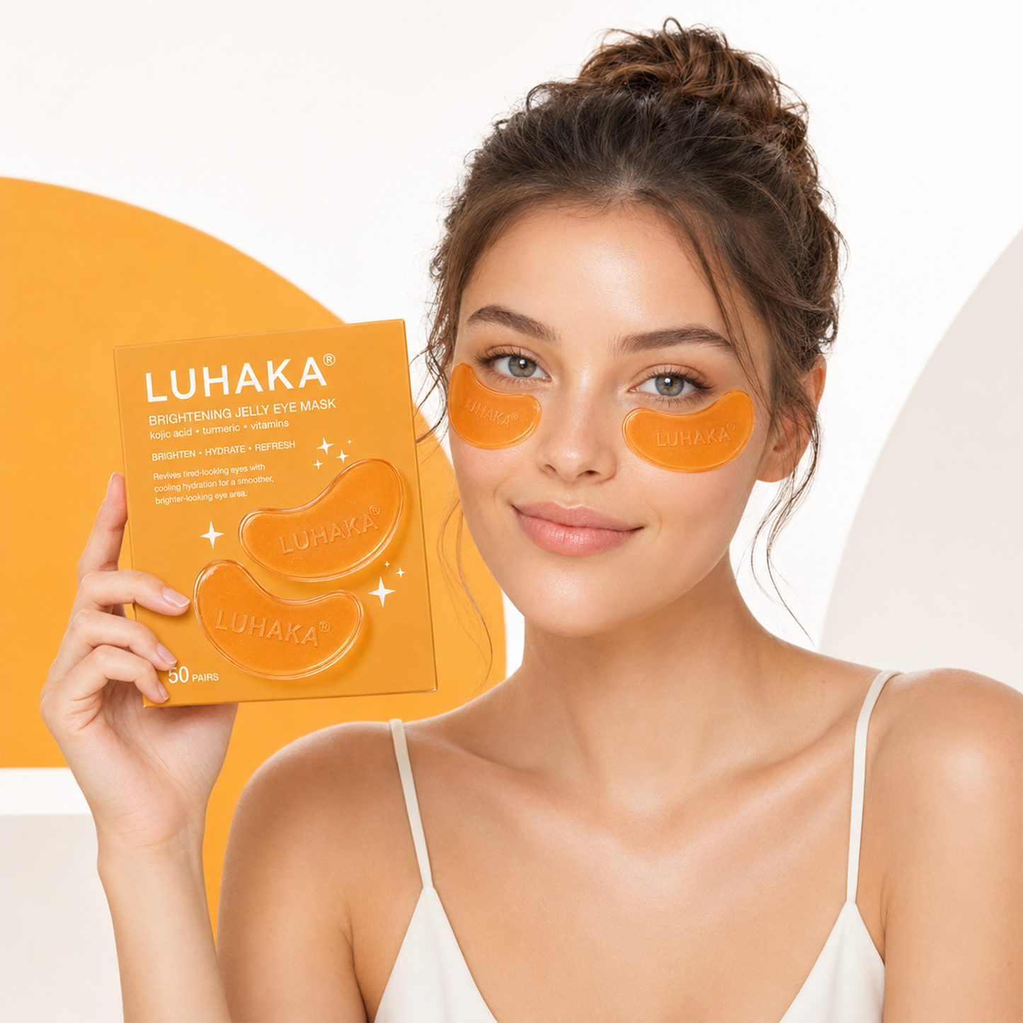 LUHAKA® Turmeric Kojic Acid Jelly Eye Masks