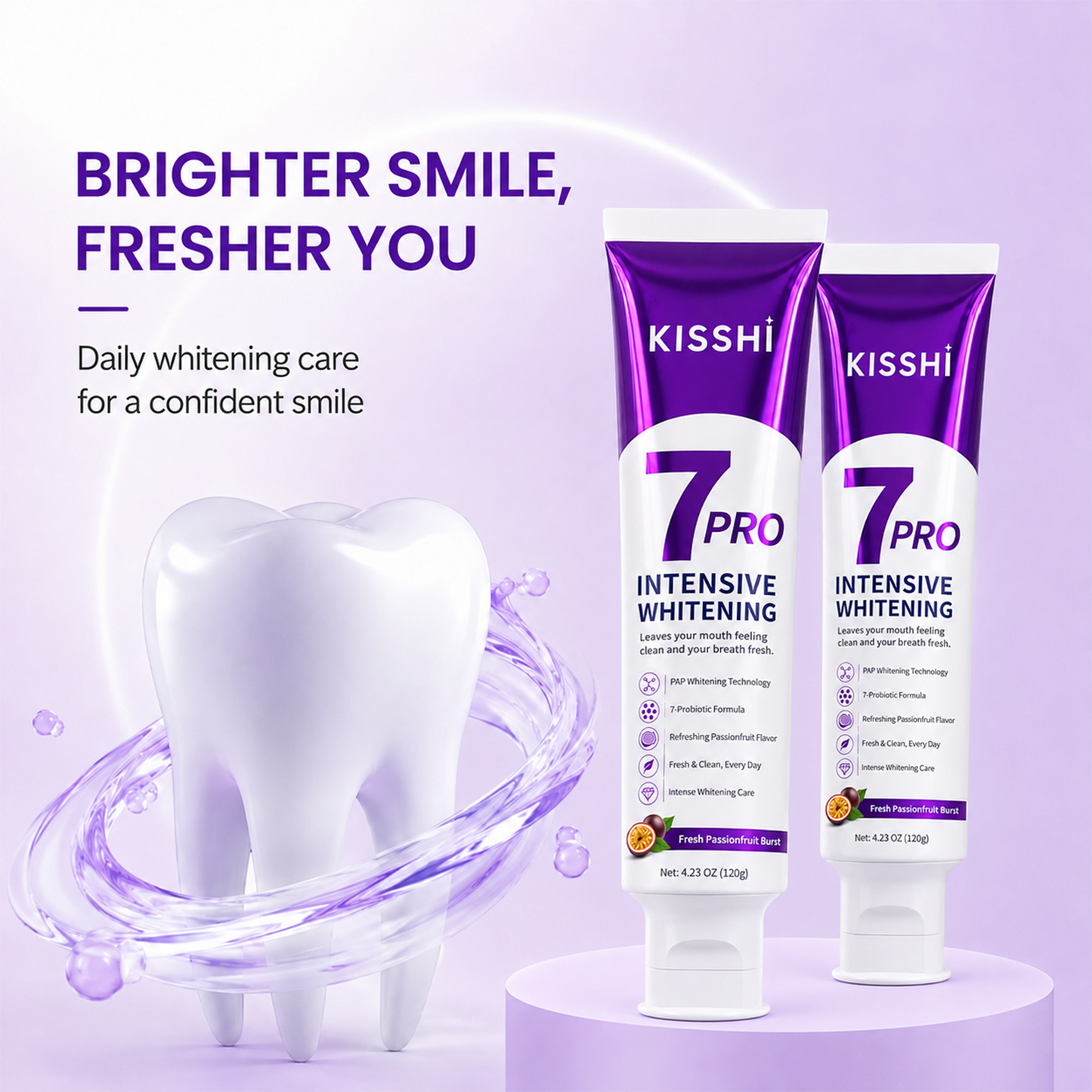 KISSHI 7Pro Probiotic Whitening Toothpaste