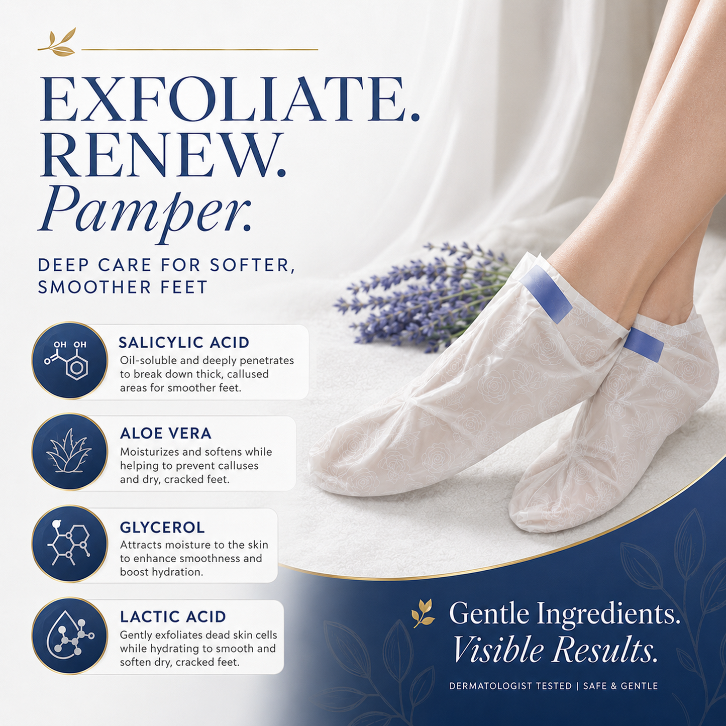 Double-Sided  Foot File Callus Remover & Foot Peeling Mask