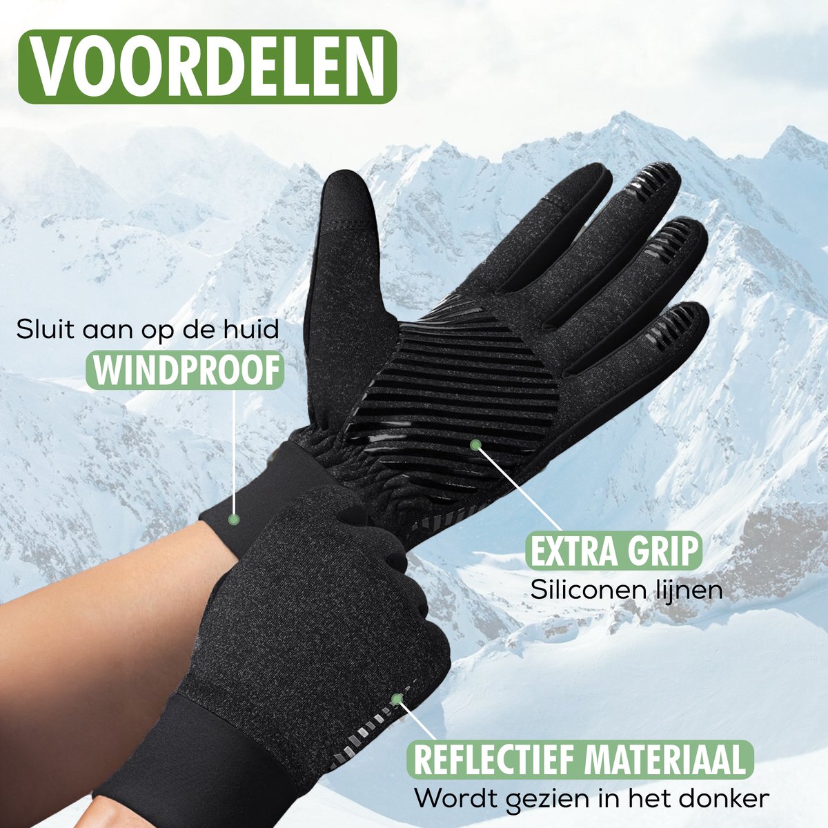 CILIFER® Winter Cycling Gloves Touch Screen Windproof Thermal Non-Slip Warm Fleece Lining Gloves – Ultrashell / Rain resistant