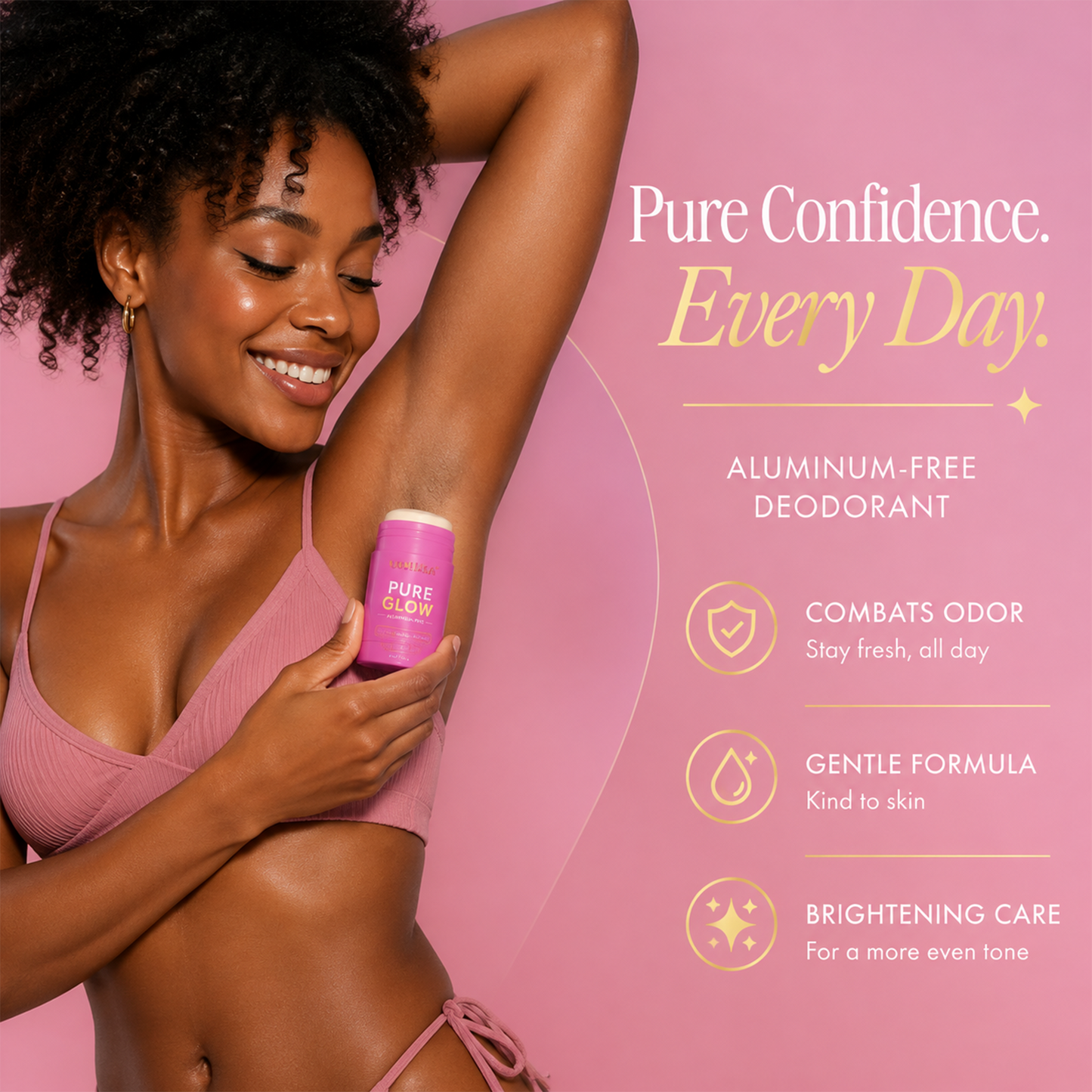 Aluminum Free Deodorant for Women with Cotton - 3Oz