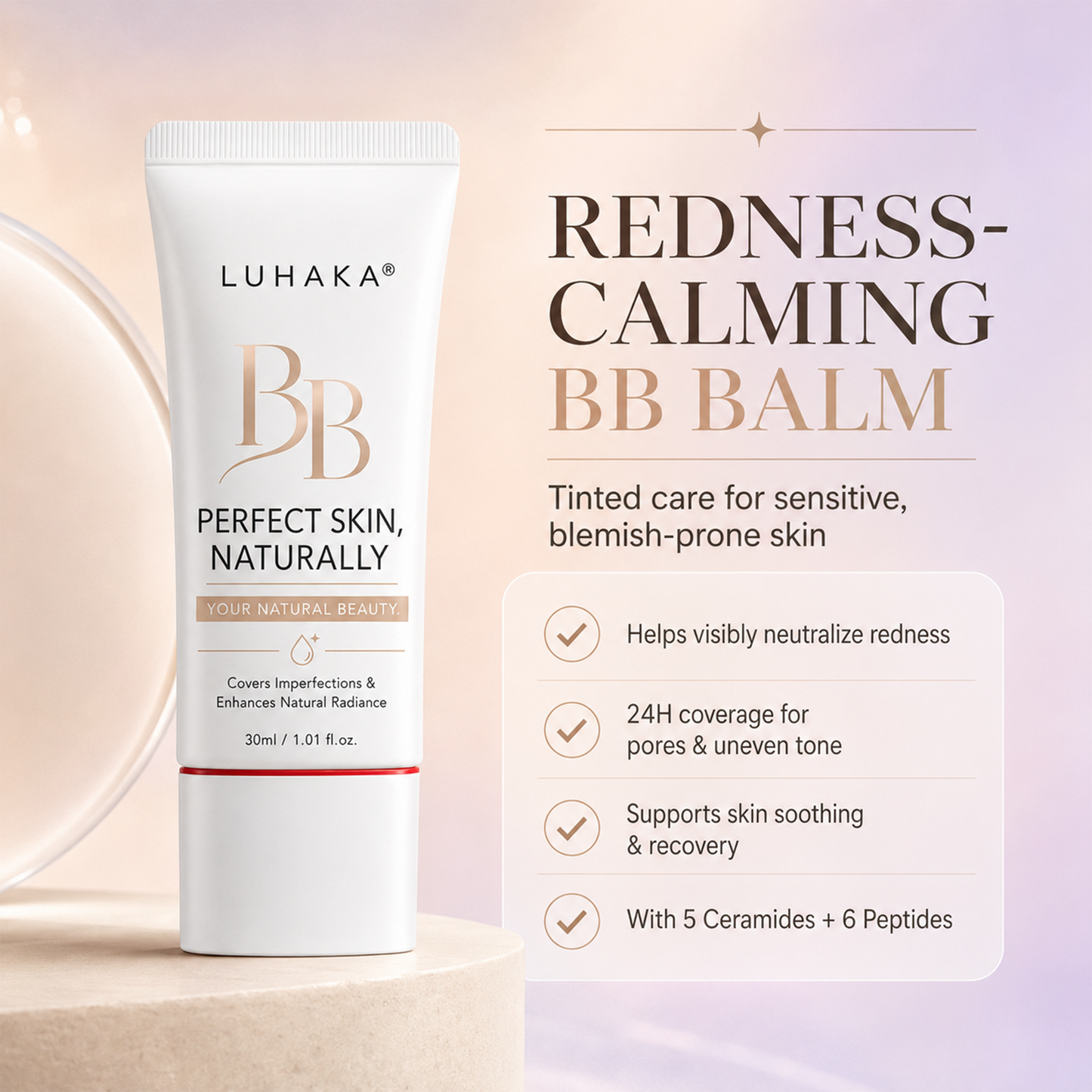 LUHAKA® Skin Blemish Balm Intensive Coverage BB Cream