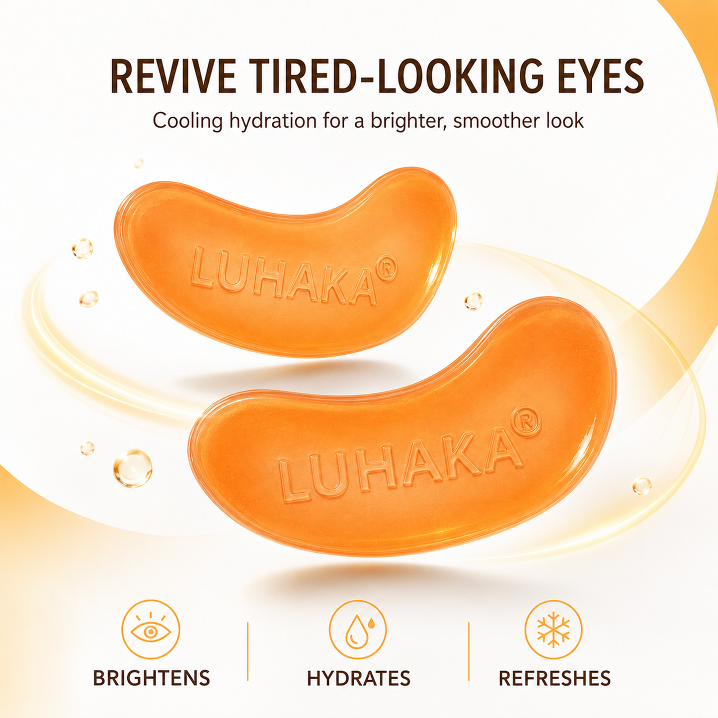LUHAKA® Turmeric Kojic Acid Jelly Eye Masks