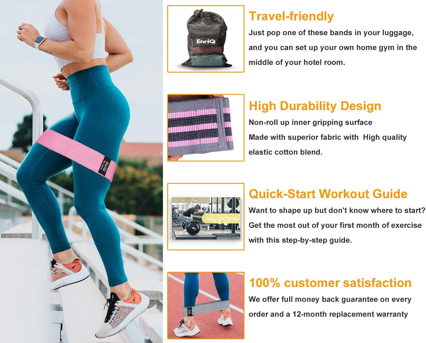 CZTICLE® Premium Leg & Butt Bands for Targeted Workouts