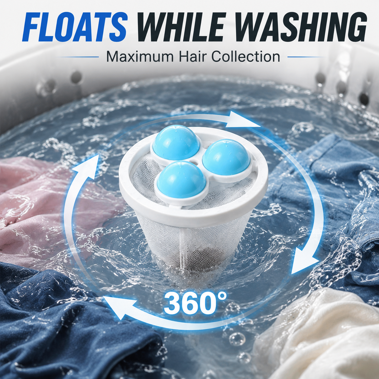 Floating Pet Hair Laundry Filter Bags | Reusable Lint Catcher