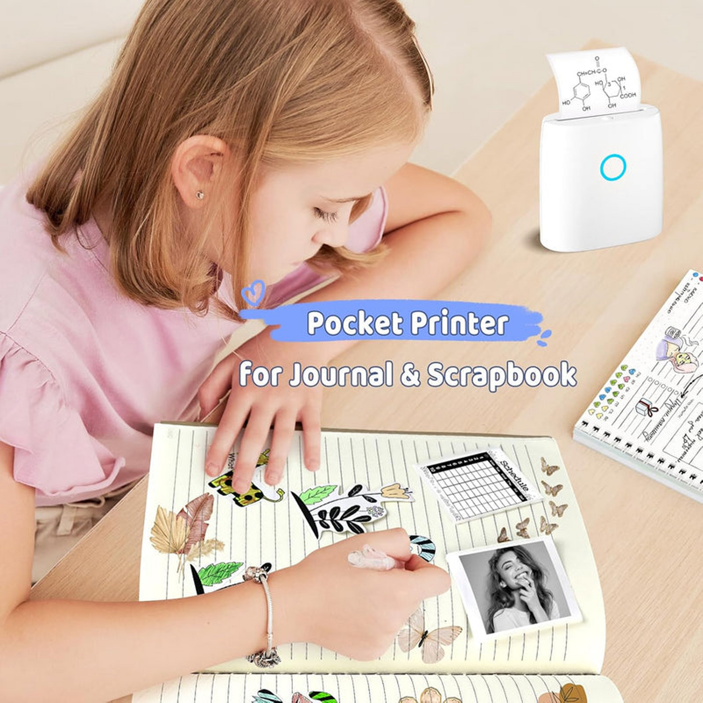 CILIFER® Mini Sticker Printer-2 Inch Bluetooth Thermal Pocket Printer