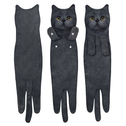 CILIFER® 🎁 Early Christmas Sale — Up to 49% OFF! 🎅 Funny Cat Hand Towels