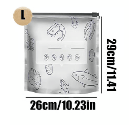 Cilifer®WReusable Aluminum Foil Freshness Seal Bags – Your Kitchen's New Best Friend!