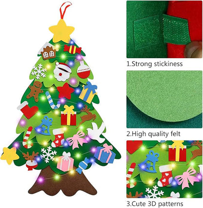 CILIFER® 🎄 Felt Interactive Christmas Tree for Kids