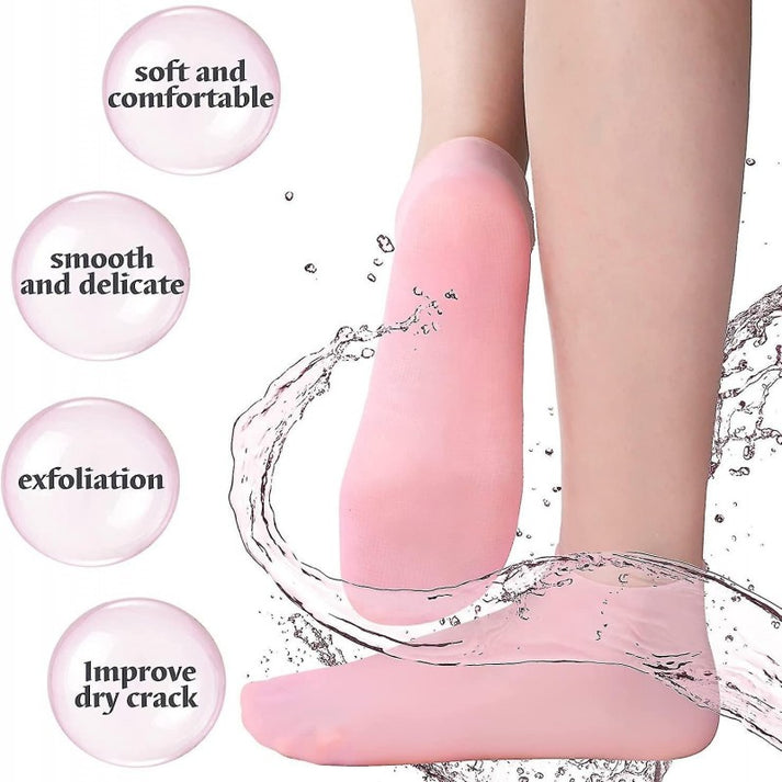 Silicone Moisturizing Gel Heel Socks