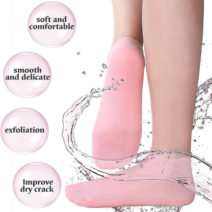 Silicone Moisturizing Gel Heel Socks