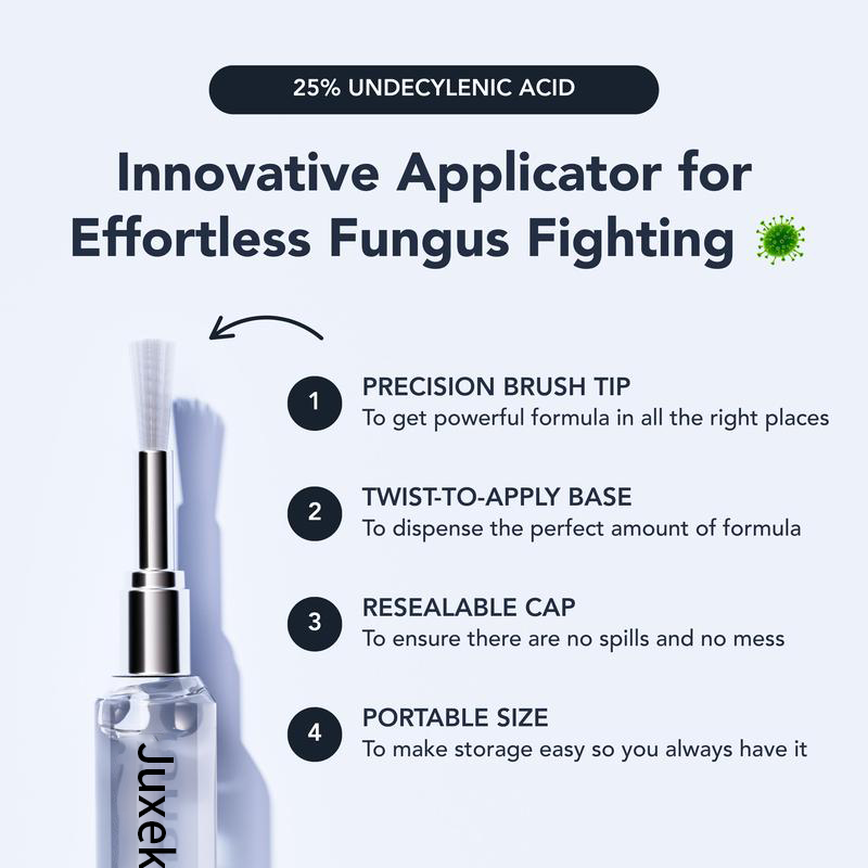LUHAKA® Toenail Fungus Pen - UNDECYLENIC ACID 25% - Daily Solution for Brittle & Thickened Nails