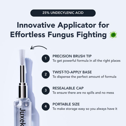 LUHAKA® Toenail Fungus Pen - UNDECYLENIC ACID 25% - Daily Solution for Brittle & Thickened Nails
