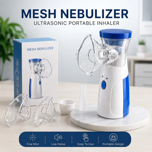 Portable Handheld Nebulizer Machine - Mini Portable Ultrasonic Quiet Nebulizer