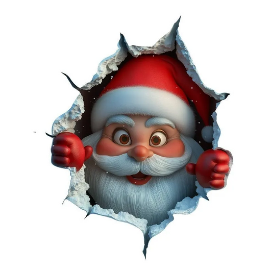 Santa Claus Wall Sticker - Christmas Décor