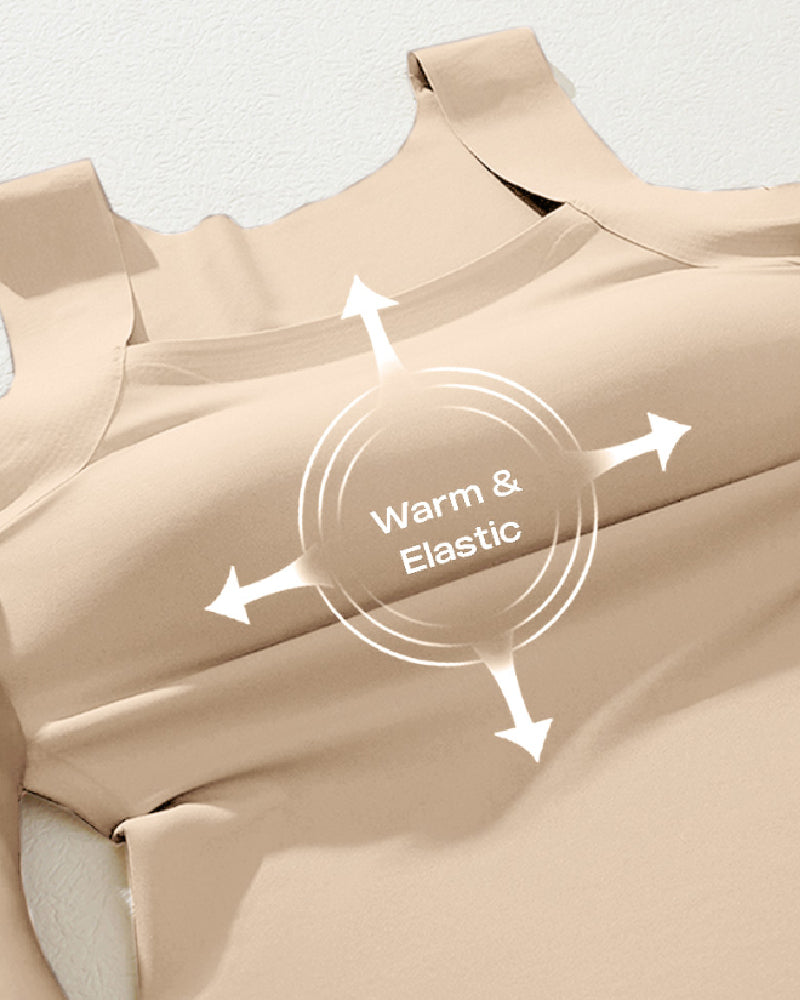 SFRCORD® U Neck Seamless Stretchy Sleeveless Shapewear Built-In Bra Tank Tops