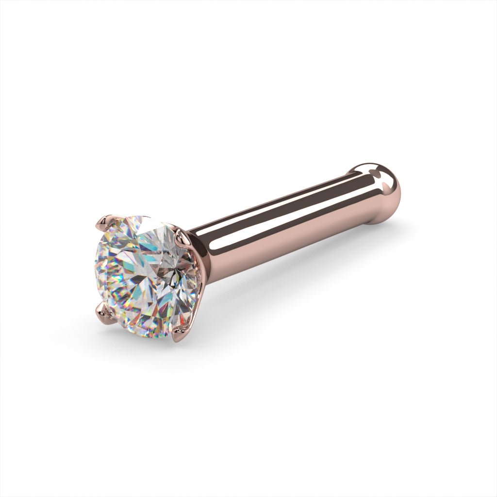 CILIFER® 2mm  Diamond Prong Nose Ring Stud