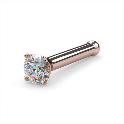 CILIFER® 2mm  Diamond Prong Nose Ring Stud